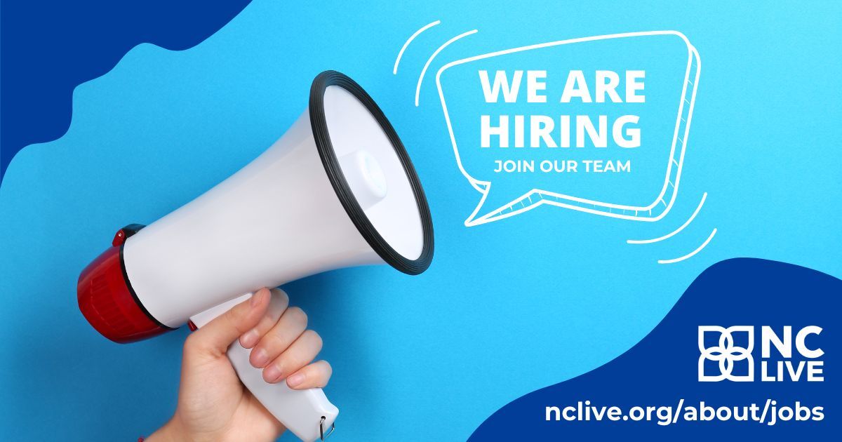NC LIVE has launched a search for our next Executive Director! On behalf of the Nomination Committee, we’re asking for your help in recruiting a talented and diverse pool of candidates. See the position announcement and apply here: buff.ly/4enUUYs