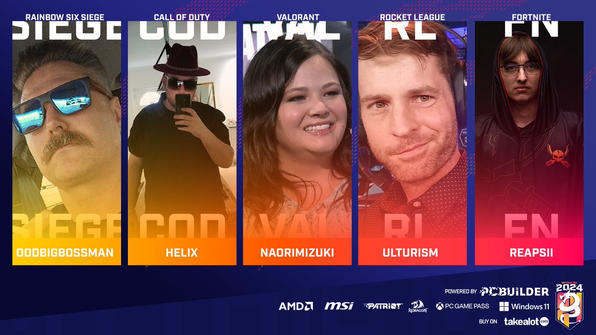 ACGL (@africangaming) on Twitter photo 🚨 MEET YOUR <a href="/PCBuilderZA/">PCBuilderZA</a> #MYTHIC24 COMMUNITY LEADERS ‼️🚨
🏠If you want to join a specific house, head over to their socials for their house link💃
<a href="/OddBigBossMan/">SiegeDad</a> <a href="/NXH_Helix/">Sandro</a> <a href="/NaoriMizuki/">Samantha Timms 🇿🇦</a> <a href="/Ulturism/">Ulturism</a> <a href="/Reapsii/">Camm</a>
🎲Join a random house here 👉 acgl.gg/mythic/
ℹ️ More info👉 🚨 MEET YOUR <a href="/PCBuilderZA/">PCBuilderZA</a> #MYTHIC24 COMMUNITY LEADERS ‼️🚨
🏠If you want to join a specific house, head over to their socials for their house link💃
<a href="/OddBigBossMan/">SiegeDad</a> <a href="/NXH_Helix/">Sandro</a> <a href="/NaoriMizuki/">Samantha Timms 🇿🇦</a> <a href="/Ulturism/">Ulturism</a> <a href="/Reapsii/">Camm</a>
🎲Join a random house here 👉 acgl.gg/mythic/
ℹ️ More info👉