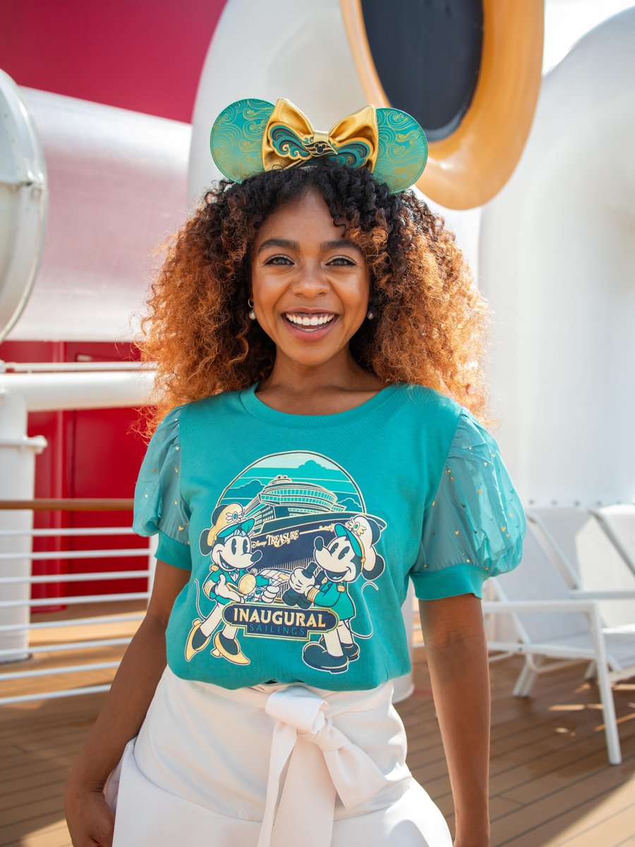 DisneyParks's tweet photo. Merch reveal! 🚢✨ Three new collections debuting exclusively onboard the Disney Treasure during its 2024 inaugural season: https://t.co/sJIgOtif5r https://t.co/9gmE8ktPiv