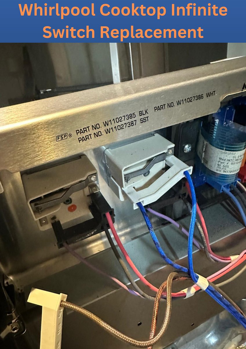 ACitywide's tweet image. 🔸Whirlpool Cooktop Repair👨‍🔧 🔧 Service in Toronto.
🔸The right front large radiant element wasn’t working due to bad infinite switch. Works fine after the new switch installed. 
✅ And it’s Fixed.
☎️ 416-690-7001
🌐 appliancescitywide.com
#whirlpoolcooktoprepair #cooktoprepair