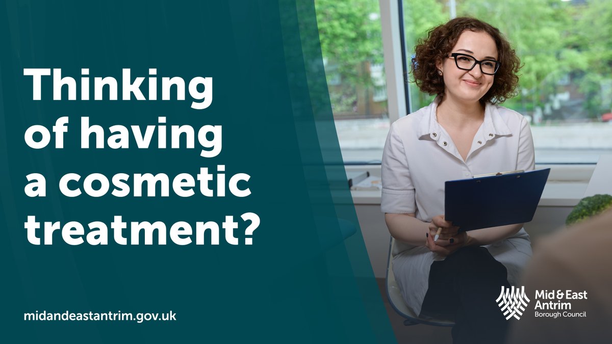 mea_bc's tweet image. 💉 Thinking of having a cosmetic treatment? 🥼

If you’re considering having a cosmetic treatment, our Environmental Health team have produced some guidance to help you protect your health at: midandeastantrim.gov.uk/CosmeticTreatm…

#CosmeticTreatments #SaveFace #BeSafe