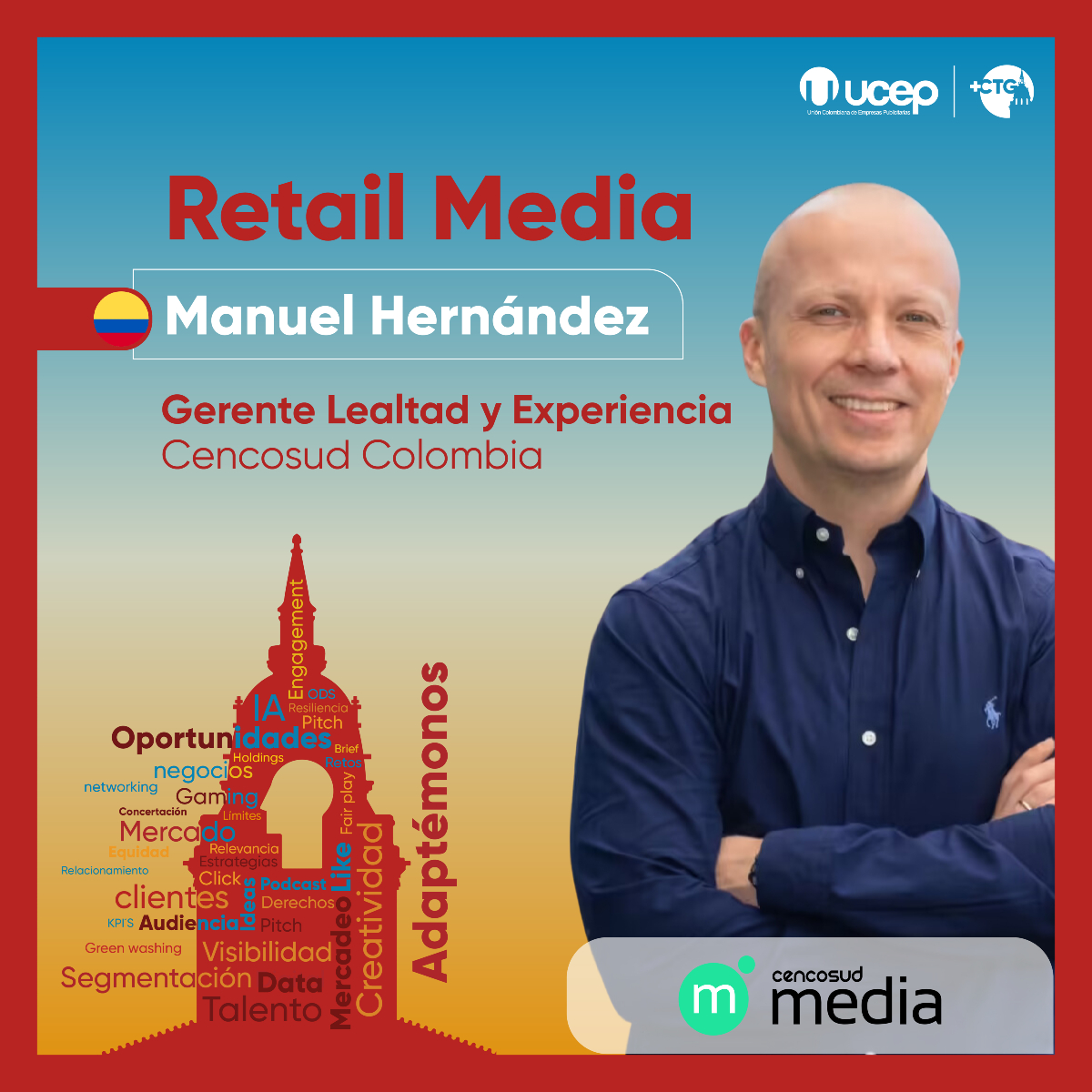 Conoce los conferencistas invitados de Cencosud Media en +CTG 2024. ¡Ven y vive la experiencia!