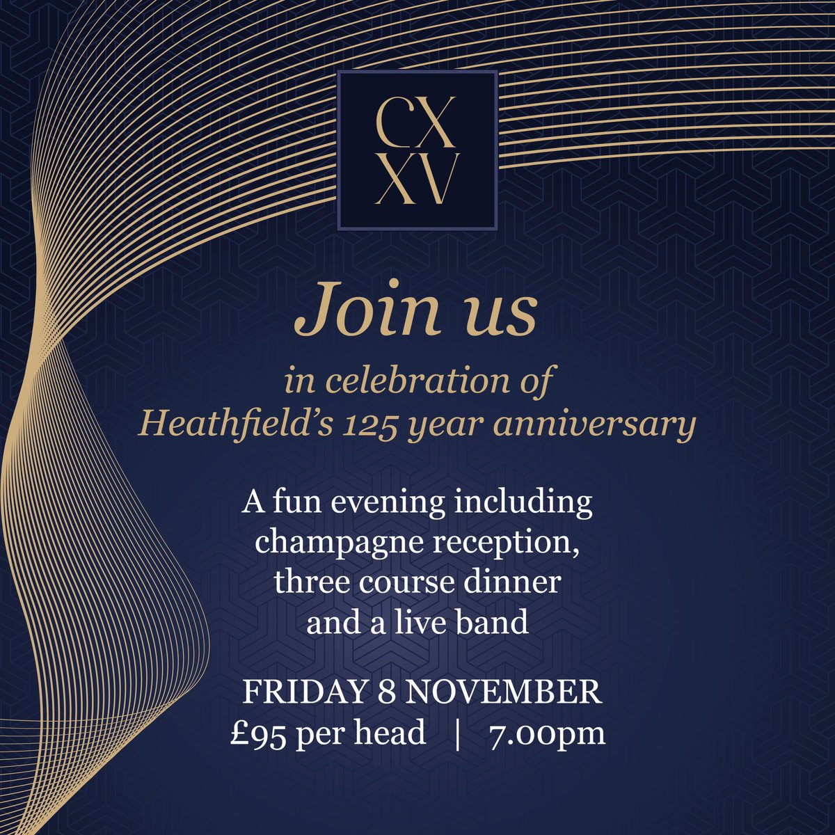 HeathfieldAscot's tweet image. 🚨CALLING ALL PARENTS AND ALUMNI🚨

We invite you to join us for our 125th Anniversary Gala Dinner. For further details and to RSVP, please email us at events@heathfieldschool.net 

We look forward to celebrating with you! 🎉 

#galadinner #event #125heathfield #iloveboarding