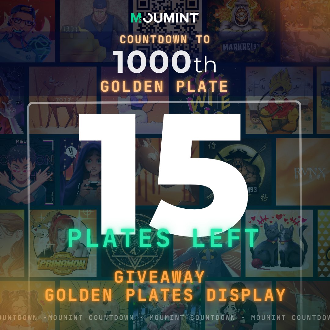📣 GIVEAWAY ALERT!
Hast du das RIESEN Display gesehen für unser 1000ste golden Plate Event!🏆✨ 
Wer ist bereit sich dieses Prachtstück nachhause zu holen?

Wir sind SO nah an der 1000sten! 🎉🥂
Öffne und Uptrade JETZT!
