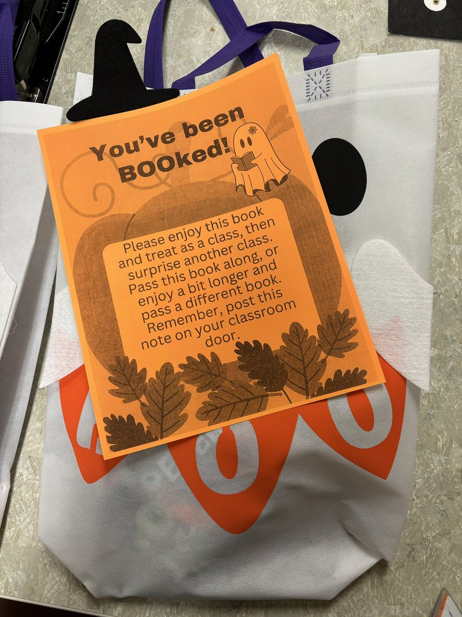 You’ve been BOOked!  Be on the lookout for an awesome library book and goody coming your way! <a href="/SycamoreCreekES/">Sycamore Creek ES</a>