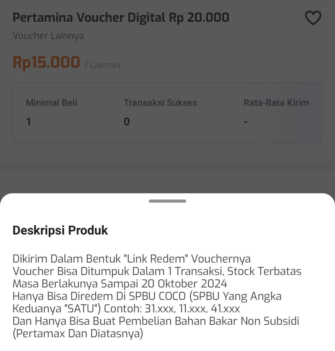 berburusales's tweet photo. Voucher Pertamina 20k bayar 15k stock banyak 

https://t.co/sSTn9ACYVz

List SPBU COCO (SPBU milik Pertamina)
https://t.co/KKOJUCUk12

Info