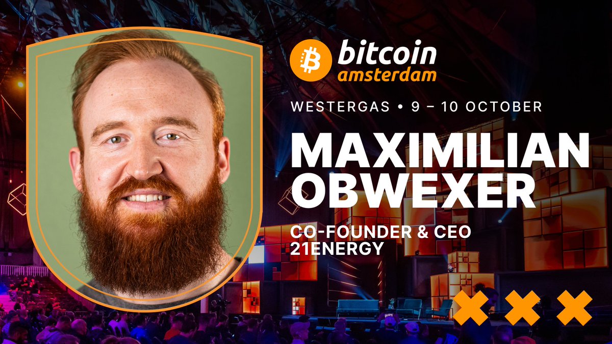 Excited to speak at #BitcoinAmsterdam on October 9th! Join me on the Orange Stage at 10:30 AM for "Endless Possibilities: Reusing Heat From Miners" with Brad Tomm, Bryce McNallie, and Bert De Groot. Let's explore innovative solutions together! <a href="/BitcoinConfEUR/">Bitcoin Amsterdam</a>