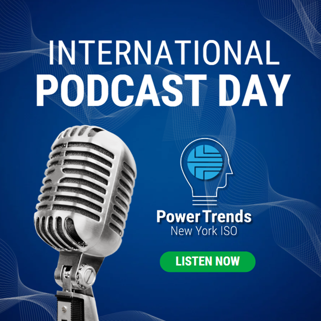 NewYorkISO's tweet photo. This #InternationalPodcastDay, we’re celebrating 5 years of our own award-winning #PowerTrends Podcast. With over 20K downloads, it’s a must-listen for information on the #GridoftheFuture 🎧 https://t.co/1V2kWQmXs5 https://t.co/7dTySzGBTk