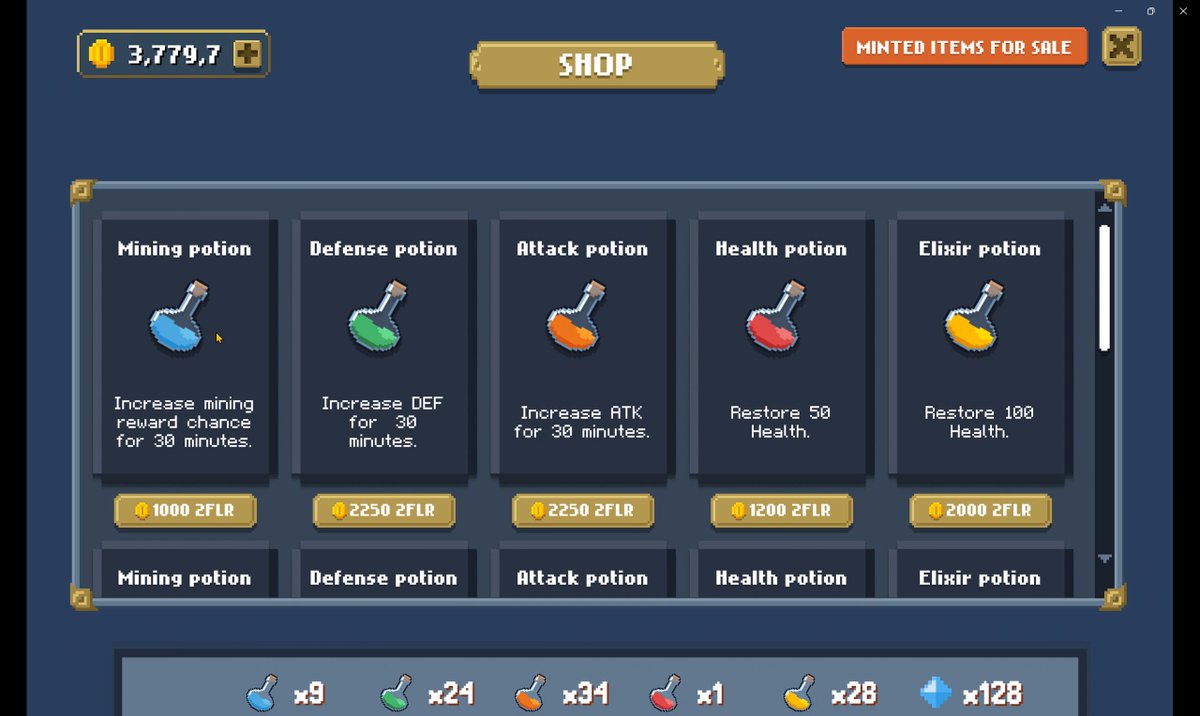 samueljallenx's tweet image. I&apos;m loving Plague Doctor with Assassin X Armor in Pyro&apos;s Mining Rush!

In 30 minutes, I farmed:
- 3 Mining Potions
- 4 Defense Potions
- 1 Attack Potion
- 4 Health Potions (but 3 were stolen by Bandits)
- 1 Elixir

Total Value: 19,715 2FLR! 🔥

📽️ WATCH: youtu.be/Ya9G9Sar6wo