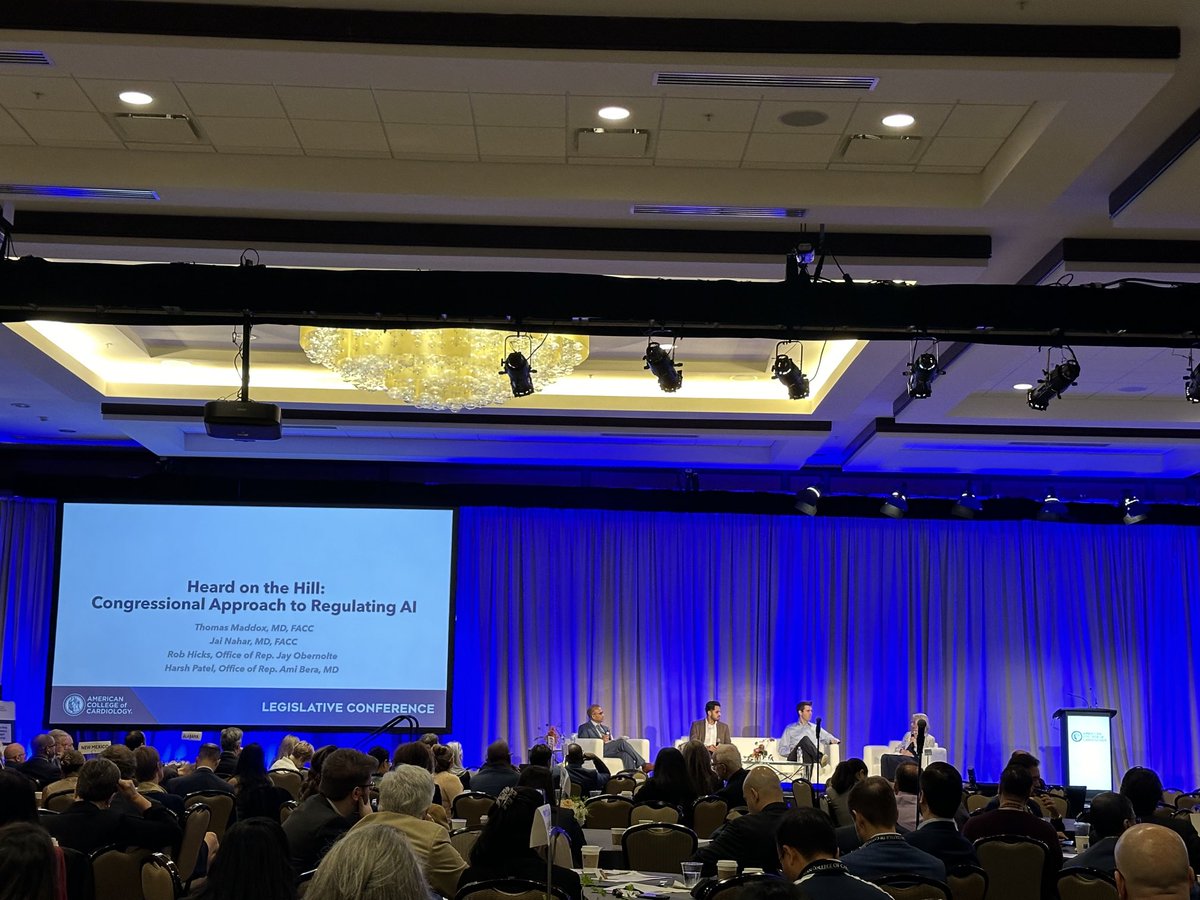 Anwar Chahal MD PhD MRCP (@anwarchahal) on Twitter photo Artificial intelligence is permeating every conversation. Strong work <a href="/ACCinTouch/">American College of Cardiology</a> engaging with Congress on regulations #ACCLegConf 2024 Artificial intelligence is permeating every conversation. Strong work <a href="/ACCinTouch/">American College of Cardiology</a> engaging with Congress on regulations #ACCLegConf 2024