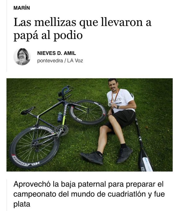 Aprovechó el permiso para prepararse y competir teniendo a dos mellizas en casa 🤦‍♂️