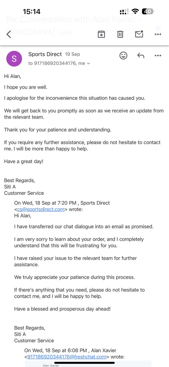 Alanpravn's tweet photo. @SportsDirectUK 😡😡😡 I LITERALLY DONT KNOW STILL HOW MY DAYS OR MONTH I NEED TO WAIT FOR THE UPDATE. REGARDING MISSED SOULCAL JACKET IN MY PARCEL DELIVERED BY  @evridelivery  😡😡😡 https://t.co/tj0dLPLQAX