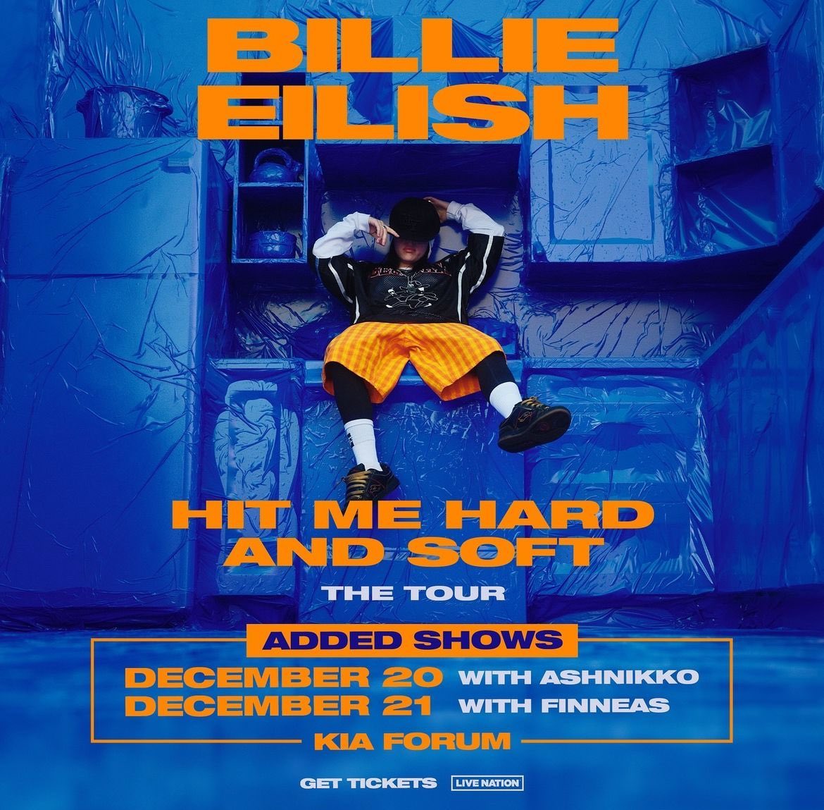 AshnikkoPH's tweet photo. Ashnikko is the special opening guest of Billie’s Kia Forum show on December 20! 💙🧡 https://t.co/kNwTd3aRj7