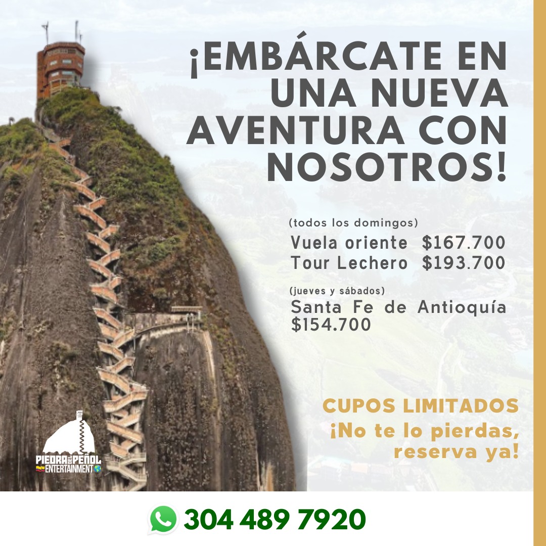 ¡Descubre por qué viajar por Antioquia es una experiencia única que recordarás para siempre!

Conoce los diferentes planes que tenemos para ti.

#antioquia #santafedeantioquia #jardin #jerico #guatape #piedrapeñol #colombia #bogota #travel #vacaciones #viajar