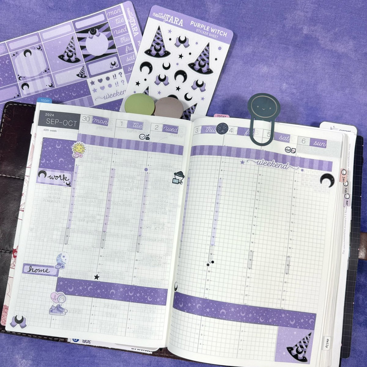 CreativelyTara's tweet photo. A sneak peak for a new weekly kit and deco stickers coming soon to the shop. I am going through the process of taking some of my older designs and making planner stickers with them. https://t.co/CQ7QuvAJWi