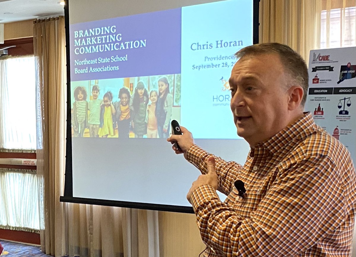 This weekend I had the pleasure of leading a session about branding, marketing, and communication for leaders of statewide School Board Associations from eight states. Thanks for your thoughtful participation on a sunny Saturday afternoon!