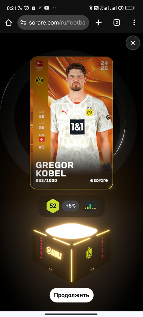 Got this goat from <a href="/Sorare/">Sorare</a> rivals 3 win streak box. Like this f2p game. When 11-side <a href="/ni2las/">Nicolas Julia</a> ?