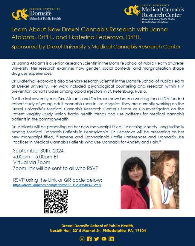 RSVP by Noon Today for our Speaker Series on New Research from the Drexel MCRC Team: drexel.qualtrics.com/jfe/form/SV_1S…