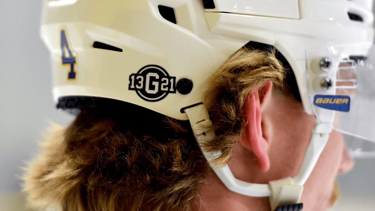 Every team in the NHL will honour Johnny and Matthew Gaudreau by warring this helmet decal ❤️
