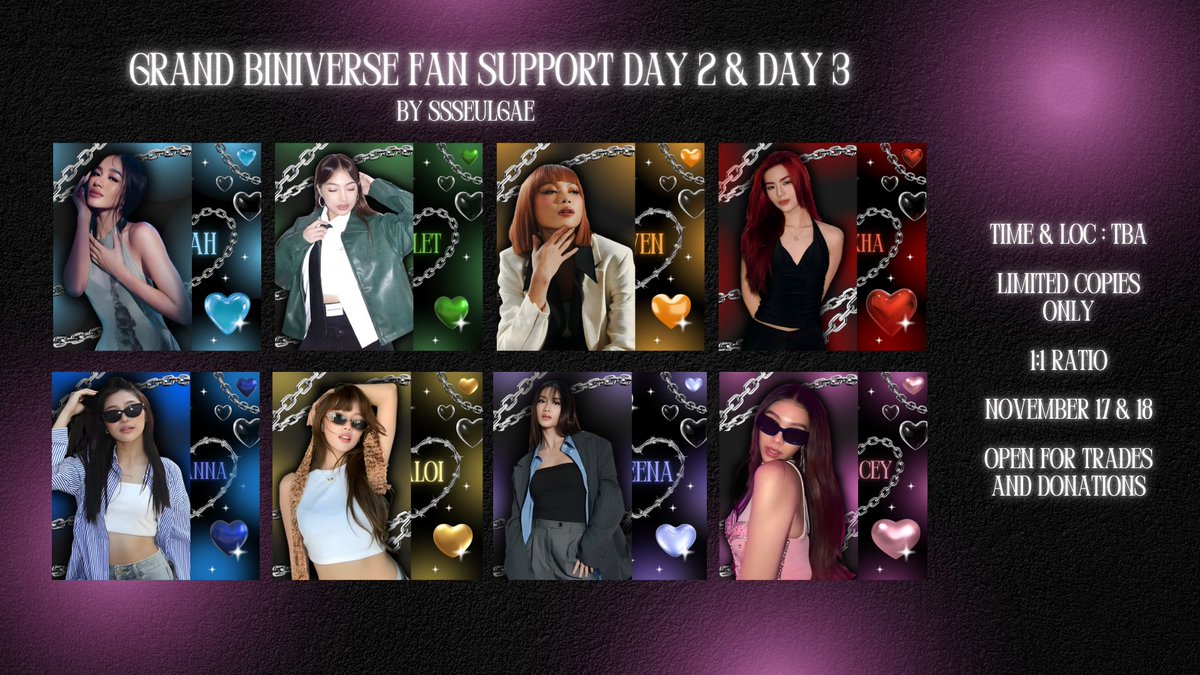 ssseulgae's tweet photo. ✩⁺˚♡ Grand Biniverse Fan Support Day 2 &amp; 3 ✩⁺˚♡

— strictly 1:1 
— limited quantity !!
— loc &amp; time: tba 
— like &amp; rt (show proof on d-day)
— dm for trades &amp; donations <3
— mbf going priv on d-day https://t.co/RF8stYLw1s