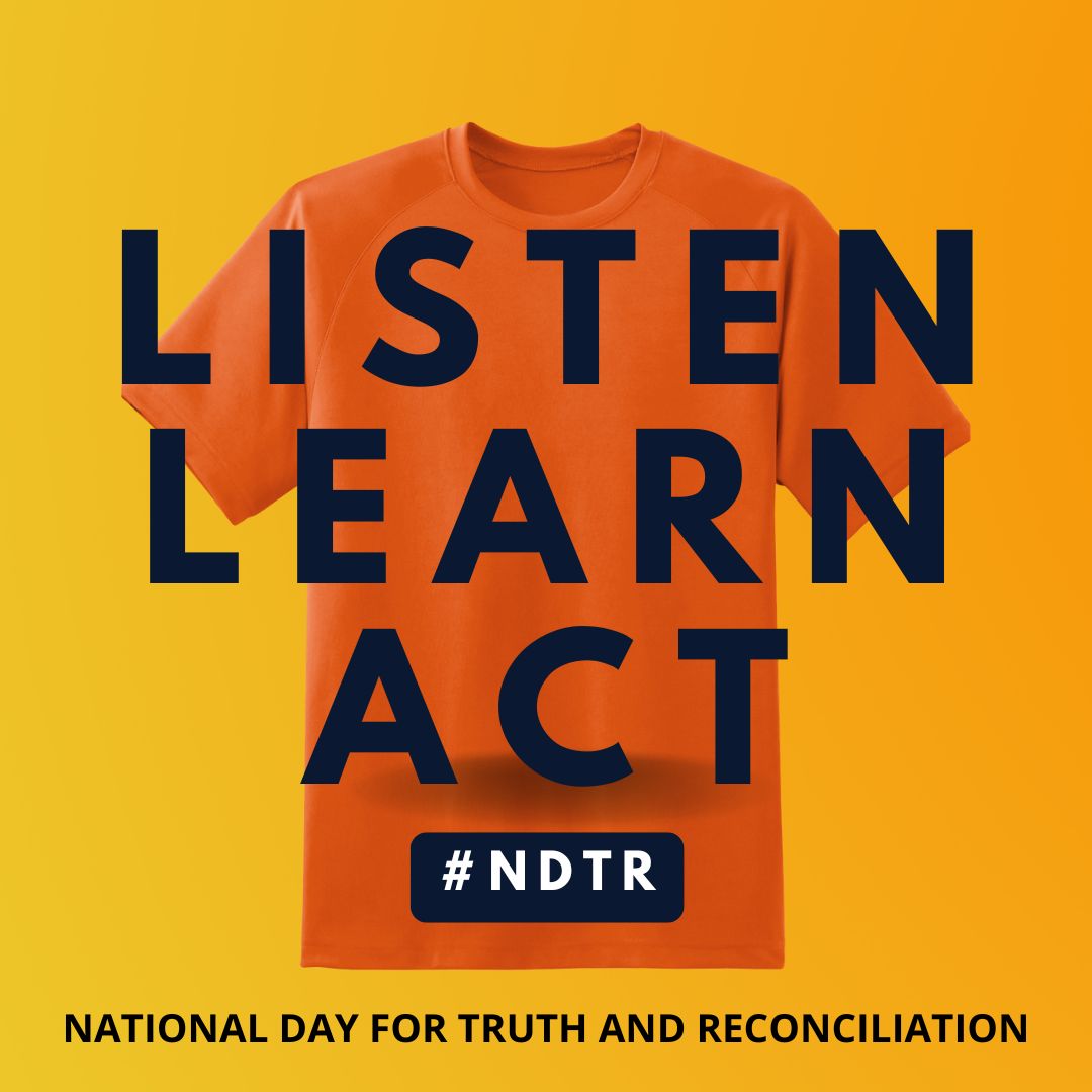 Listen, with all your heart, to the stories.
Learn, with an open mind, about our past and present.
Act, in small and large ways, for a better future.
#NationalDayForTruthAndReconciliation #NDTR