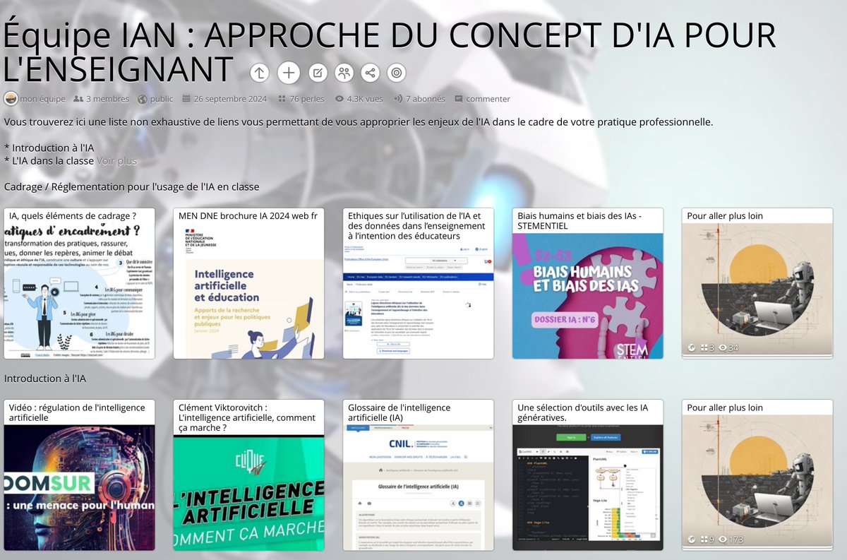 EveChambon's tweet photo. 💻Kit de démarrage en IA de l'@actoulouse 

Une liste non exhaustive de ressources vous permettant de  vous  approprier les enjeux de l’IA dans le cadre de l'enseignement.

Ressources ciblées avec un descriptif et la durée approximative d'appropriation

https://t.co/y4djJ93ENS https://t.co/cCKKQ4fQUy