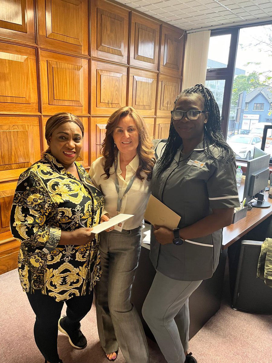 Pictured are our two long standing hca’s  Ijay &amp; Onome who came to our office to collect a small token of our appreciation for their long years of service with us! Congratulations Ijay and Onome it is a privilege to have you both as part of our Pioneer Homecare team🧡 <a href="/HCC_Irl/">Home & Community Care Irl</a>