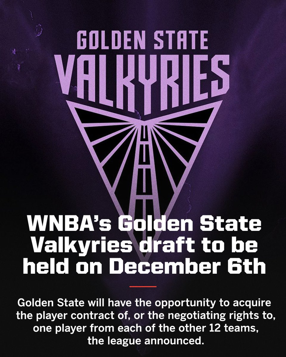 The Golden State will have the ability to select from a set pool of available players as designated by each of the current 12 teams.

Each team can only protect six players from the draft.

(📸 @wnbagoldenstate)