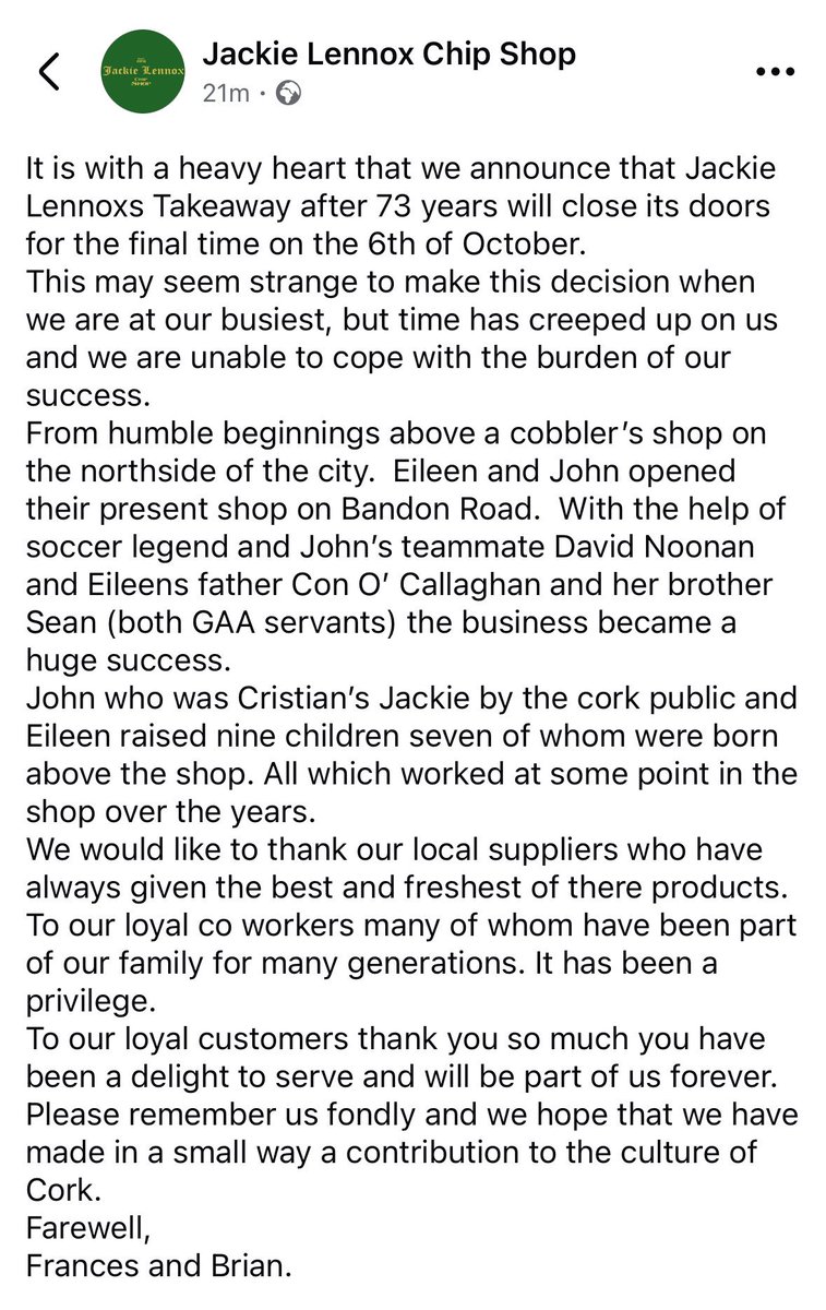 What an institution this was. Would love one bag of chips. #lennoxs