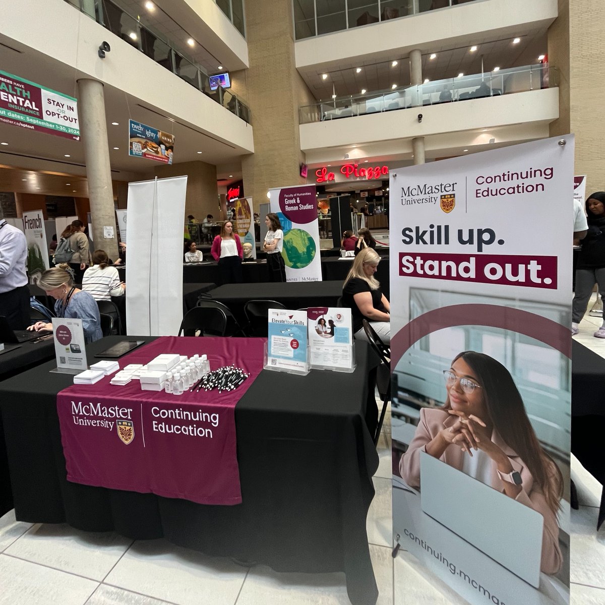 McMasterContEd's tweet image. Career Fair &amp;amp; Grad Studies Fair Recap! 🎓

What an incredible month at McMaster Continuing Education! We loved connecting with students, alumni &amp;amp; professionals at both fairs, discussing skill development &amp;amp; career growth. ✨ 

#ContinuingEducation #CareerFair #GradStudies