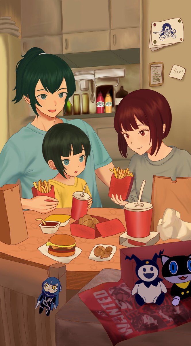 Happy family meal