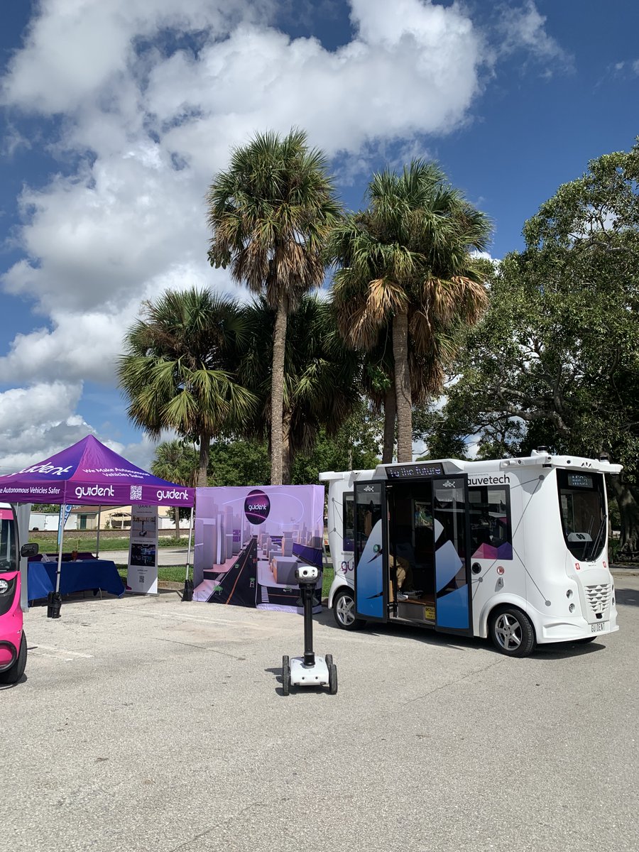 Guident (@guidentusa) on Twitter photo We had an exciting showcase in <a href="/thecityofwpb/">City of West Palm Beach</a> last Saturday! We demonstrated how our technology makes autonomous vehicles and robots safer, featuring our AV MiCa and Watchbot.
Thanks to #DrivingElectric for organizing and to the WPB Office of Sustainability! We had an exciting showcase in <a href="/thecityofwpb/">City of West Palm Beach</a> last Saturday! We demonstrated how our technology makes autonomous vehicles and robots safer, featuring our AV MiCa and Watchbot.
Thanks to #DrivingElectric for organizing and to the WPB Office of Sustainability!