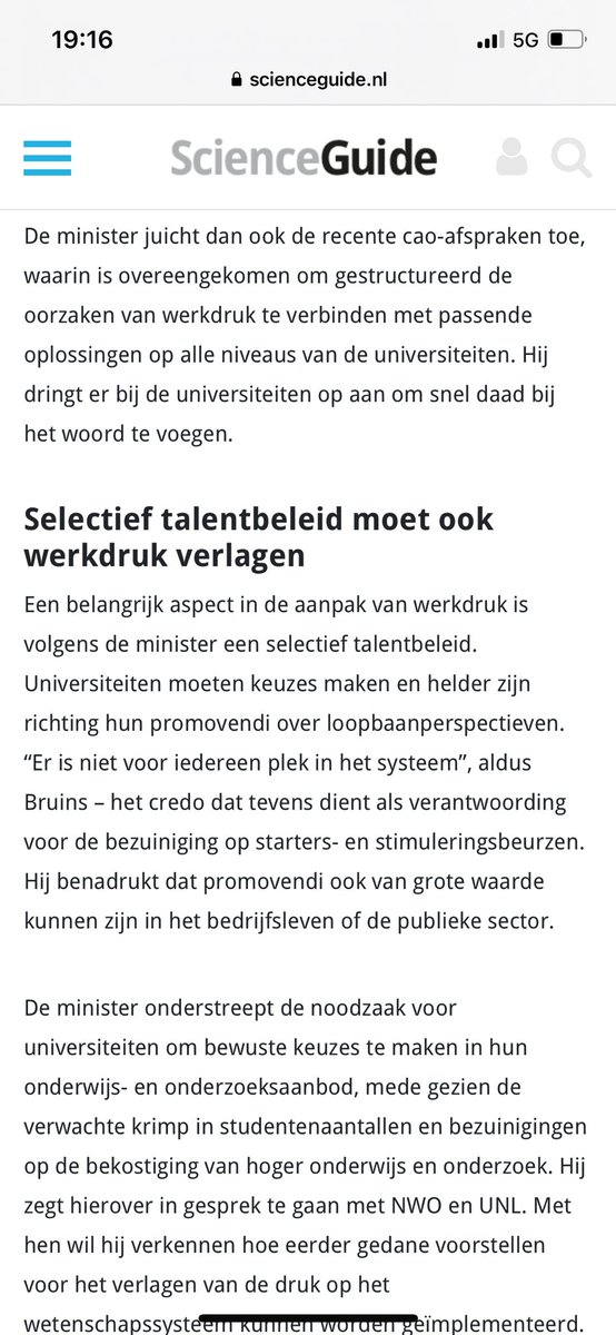 WOinActie (@woinactie) on Twitter photo In het licht van de desastreuze bezuinigingen op het WO zijn de —misleidende — uitspraken van minister <a href="/MinisterOCW/">Eppo Bruins</a> Bruins dat hij zal toezien op werkdrukverlaging de schaamte voorbij. De bezuinigingen leiden tot een onacceptabele werkdruk, in alle carrièrefases. <a href="/ScienceguideNL/">ScienceGuide</a> In het licht van de desastreuze bezuinigingen op het WO zijn de —misleidende — uitspraken van minister <a href="/MinisterOCW/">Eppo Bruins</a> Bruins dat hij zal toezien op werkdrukverlaging de schaamte voorbij. De bezuinigingen leiden tot een onacceptabele werkdruk, in alle carrièrefases. <a href="/ScienceguideNL/">ScienceGuide</a>