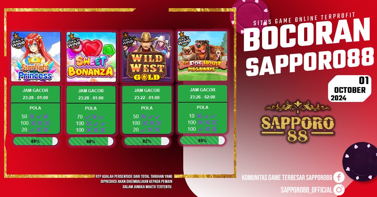 sapporo88_ofc's tweet photo. 🔥INFO UPDATE BOCORAN REKOMENDASI SAPPORO88 MALAM INI BOSKU 🔥 
𝐒𝐞𝐩𝐮𝐭𝐚𝐫 𝐢𝐧𝐟𝐨 𝐒𝐀𝐏𝐏𝐎𝐑𝐎𝟖𝟖 :
*𝐂𝐇𝐀𝐍𝐍𝐄𝐋 𝐖𝐇𝐀𝐓𝐒𝐀𝐏𝐏 : https://t.co/SUrq2RdL1z
*𝐂𝐇𝐀𝐍𝐍𝐄𝐋 𝐓𝐄𝐋𝐄𝐆𝐑𝐀𝐌 : https://t.co/s5Ch8HDR61 https://t.co/szPsRqCZTy