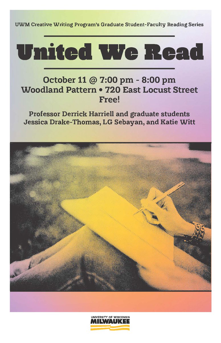 UWM Department of English (@uwmenglish) on Twitter photo 