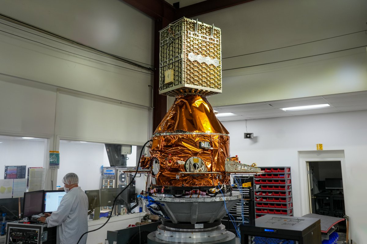 FireflySpace's tweet photo. Our Elytra spacecraft aced environmental testing, bringing us one step closer to launch! The rigorous tests included vibration and thermal vacuum testing to replicate the harsh conditions during launch and subject the vehicle to extreme temperatures, confirming its resilience and reliability. Stay tuned for the next milestone and learn more on the mission here: https://t.co/SkJiie9zcF