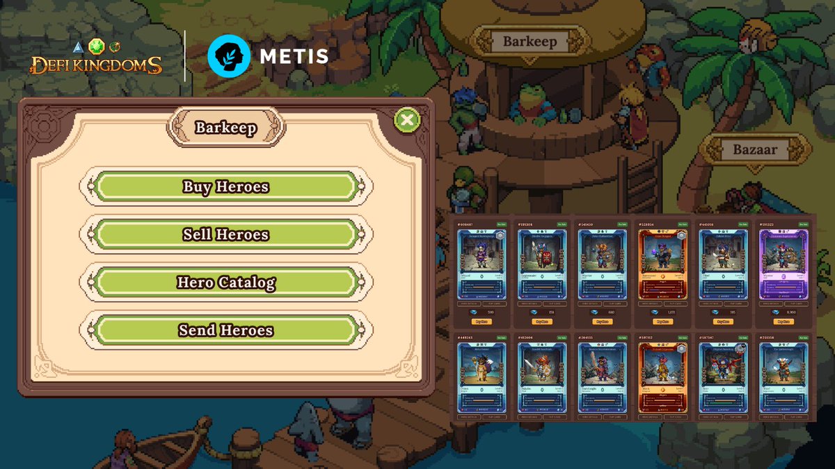 Sundered Isles NFT Marketplaces! Submersia will be home to several NFT marketplaces, serving all your needs for Heroes, Pets, and Equipment!

Find your team, outfit them with weapons and armor, and battle your way to victory and glory!