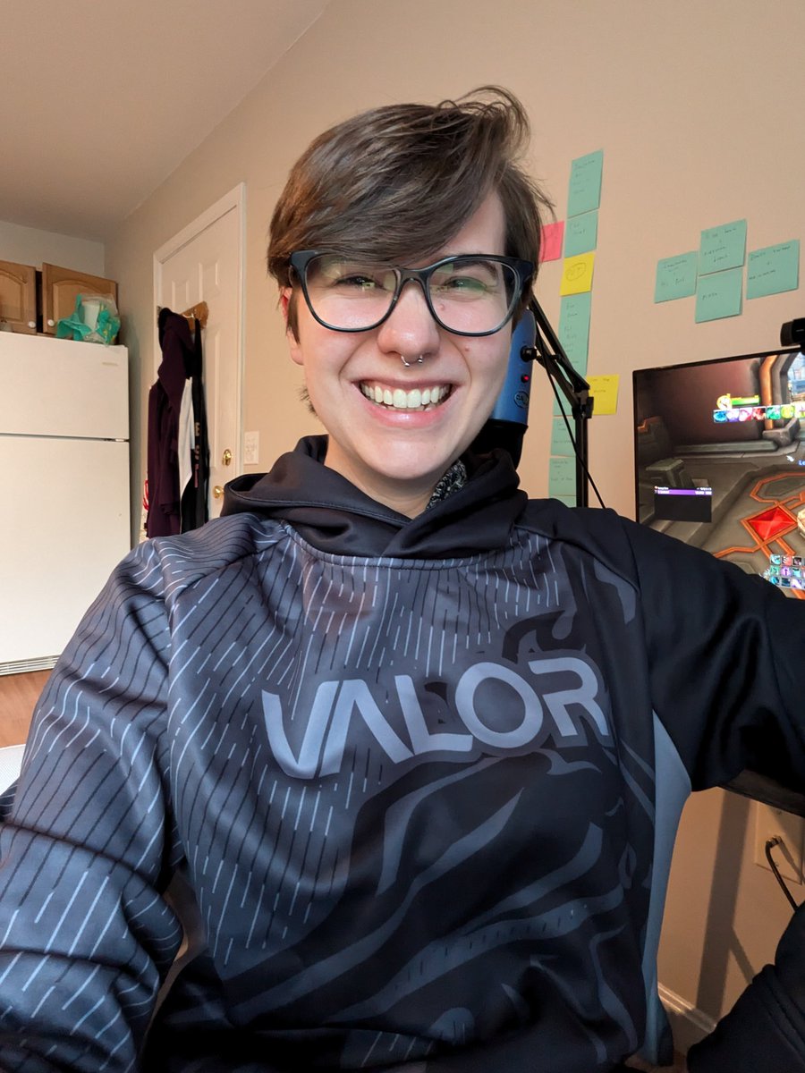 I have added potentially the best piece of merch to my wardrobe!! Thank you SO much <a href="/VLR_VALORGAMING/">VALOR</a> for quite literally THE cutest hoodie I have ever owned!!! I could not be prouder to rep such a lovely org 💕