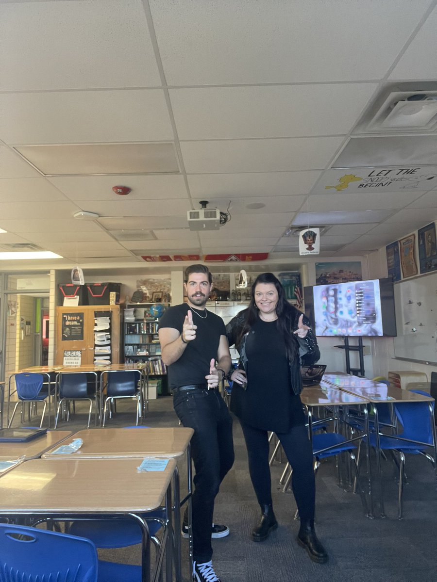MsDonovan2026's tweet photo. Day one of Spirit Week. Today was biker and surfer day! Great job @AntiochMS #STUCO planning and leading the pep rally! https://t.co/oyazG5cQbf