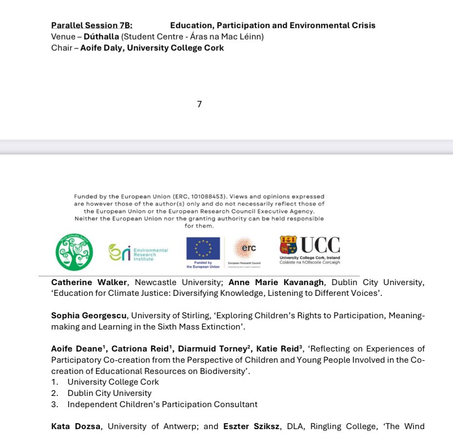 AnneMarieKavan6's tweet photo. Excited to be presenting a paper on #education for #climate #justice at #YCJConference with @c_l_walker @NUGeog! Our first time on the beautiful @UCC campus! @DCU @DCU_Research @DCUHumanDev Loved finally meeting @MuireannRanta in person! SETU_Research https://t.co/mab7cfEGXX