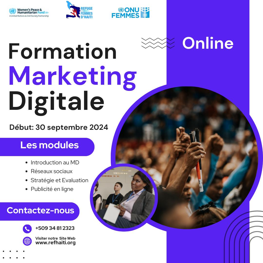 RefugeRef's tweet image. linkedin.com/posts/novia-au…
 Ref-Haiti,en collaboration avec #Onufemmes/#WPHF,est ravi d&apos;annoncer 1 formation dédiée à l&apos;autonomisation des femmes.
📅 :30 sept au 20 oct 24
📍 :En ligne
#AutonomisationDesFemmes #ÉgalitéDesGenres #Formation #LeadershipFéminin #RefugeDesFemmesDHaïti