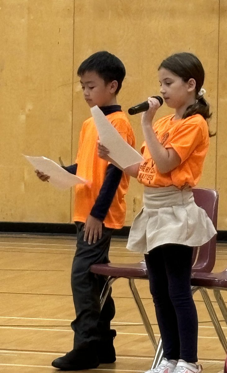 🌍✨ On Friday, RJDS and Pythagoras Academy students held a special assembly to honour Indigenous children affected by residential schools. For Orange Shirt Day 🧡, we stand in solidarity with Indigenous peoples. #OrangeShirtDay #EveryChildMatters  #PythagorasAcademy