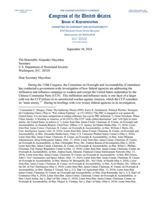 GrageDustin's tweet image. 🚨BREAKING: The GOP Oversight Committee has confirmed links to the CCP and Tim Walz via a whistleblower.

Tomorrow night is the VP debate between J.D. Vance and Walz. 👀 👀 👀