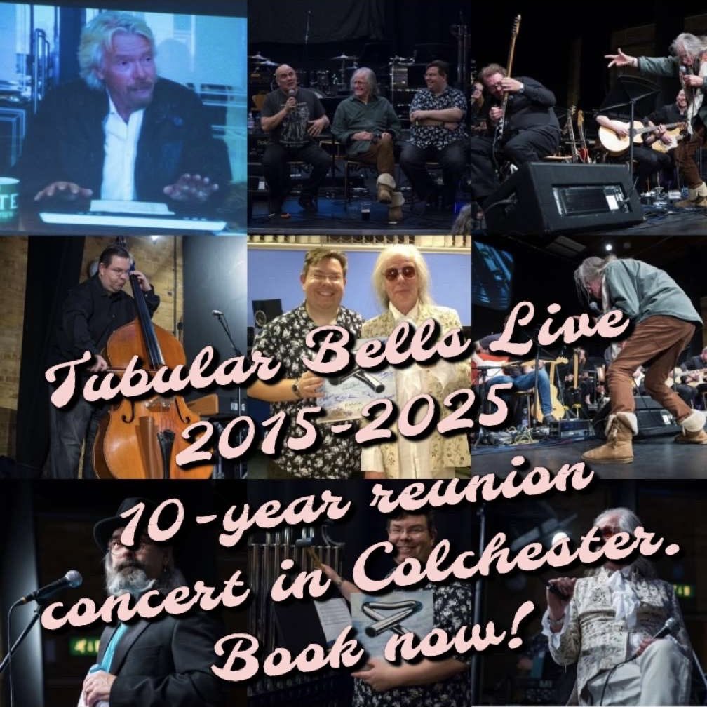 It was way back in 2015 that we had our inaugural Tubular Bells Live concerts.
Celebrate again in Colchester at the city’s @mercurytheatre - book now for Saturday 1st March 2025 and let’s all meet up again, where it all started! <a href="/Phil_Toms/">Phil Toms</a> 

mercurytheatre.co.uk/event/tubular-…