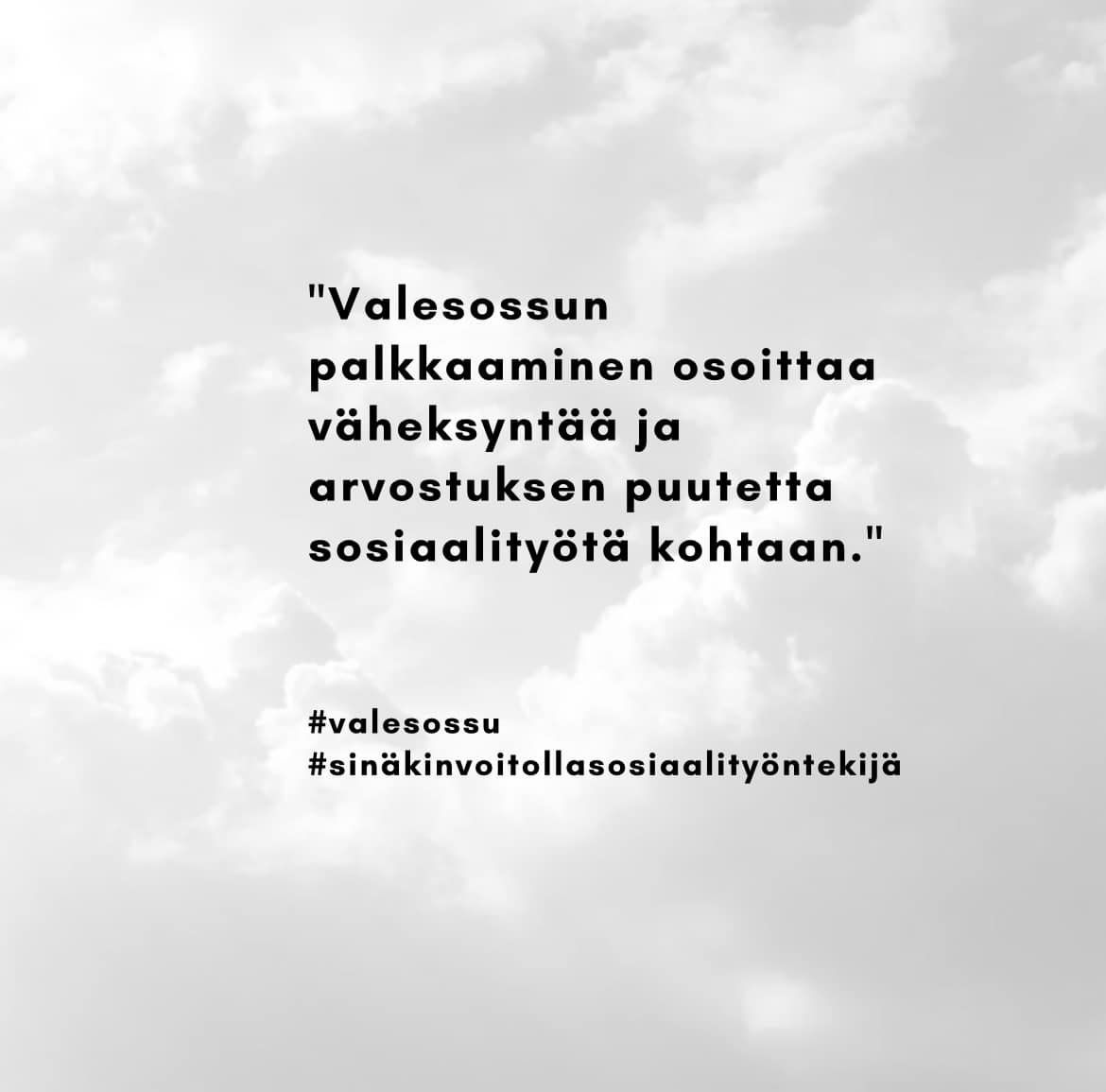 Hallitus esittää Sosiaalihuollon ammattihenkilölakiin muutosta, joka mahdollistaisi oikeuden toimia tilapäisesti laillistetun sosiaalityöntekijän tehtävissä myös muille kuin sosiaalityön tutkinto-opiskelijoille.    

#valesossu 
#sinäkinvoitollasosiaalityöntekijä