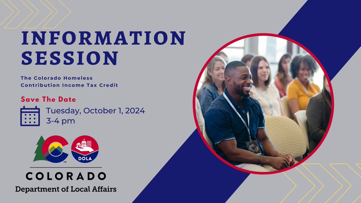 DOLA’s Division of Housing is hosting an information session on the Colorado Homeless Contribution Income Tax Credit (HCTC) tomorrow, October 1.  Learn more at doh.colorado.gov/news-article/i…
