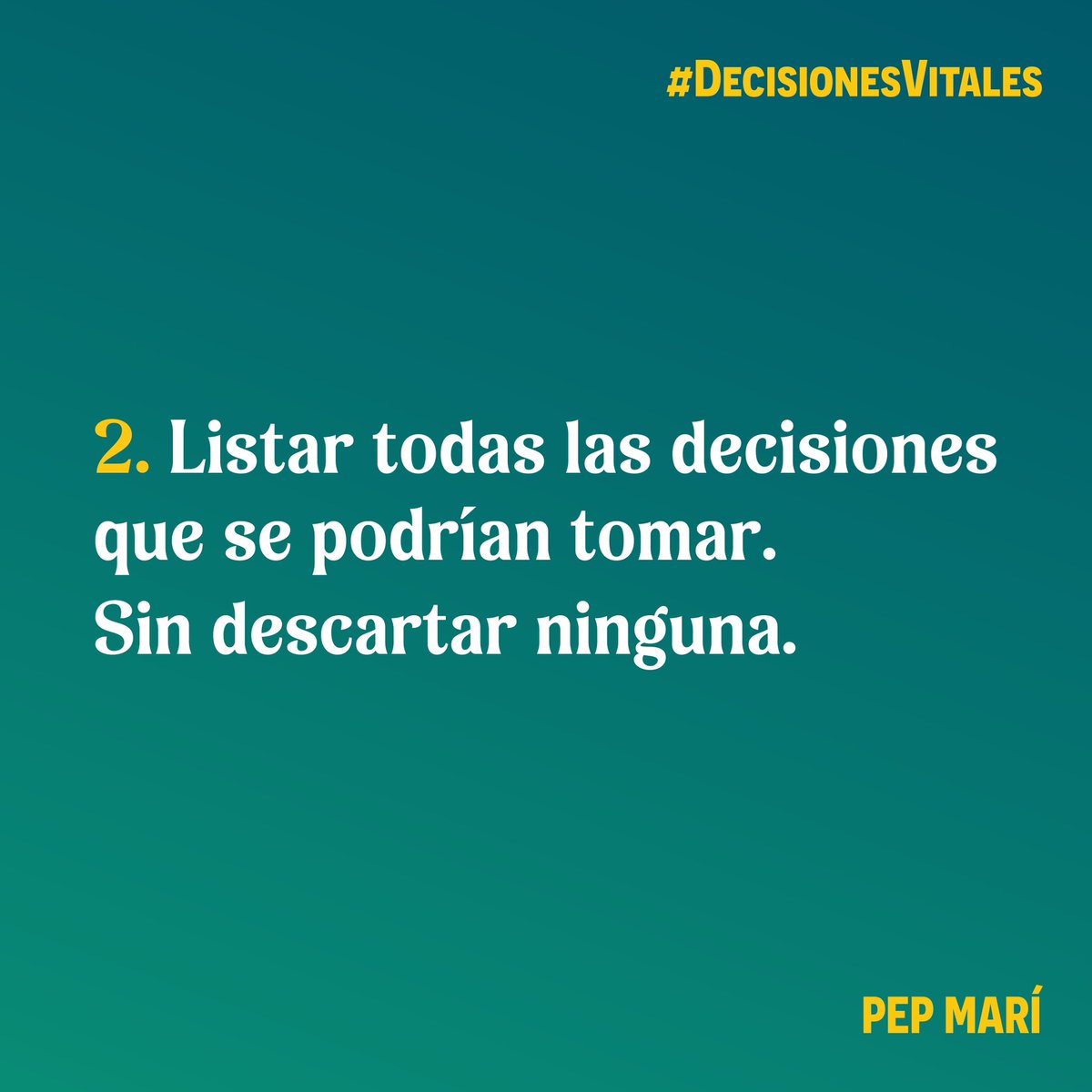 pepmari4's tweet photo. La técnica de solución de problemas
#DecisionesVitales https://t.co/WJBxhigR1e