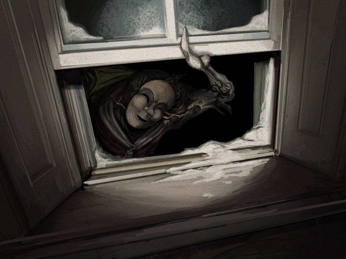 If you find scratch marks, pine needles or berries on your floor - chances are a Belsnickel has entered your home. 🫒

🎨Art by <a href="/louceph/">lou-ellen</a>