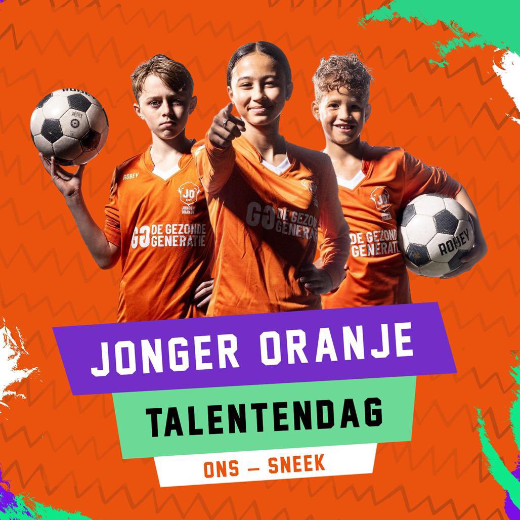 𝐉𝐨𝐧𝐠𝐞𝐫 𝐎𝐫𝐚𝐧𝐣𝐞 𝐓𝐚𝐥𝐞𝐧𝐭𝐞𝐧𝐝𝐚𝐠𝐞𝐧 𝐛𝐢𝐣 𝐎𝐍𝐒 𝐒𝐧𝐞𝐞𝐤⁣
 ⁣
Donderdag 31 oktober en vrijdag 1 november zijn er weer de <a href="/JongerOranje/">Jonger Oranje</a> Talentendagen bij ONS Sneek.⁣
 ⁣
Voor meer informatie en inschrijven, zie de website ➡️ jongeroranje.nl