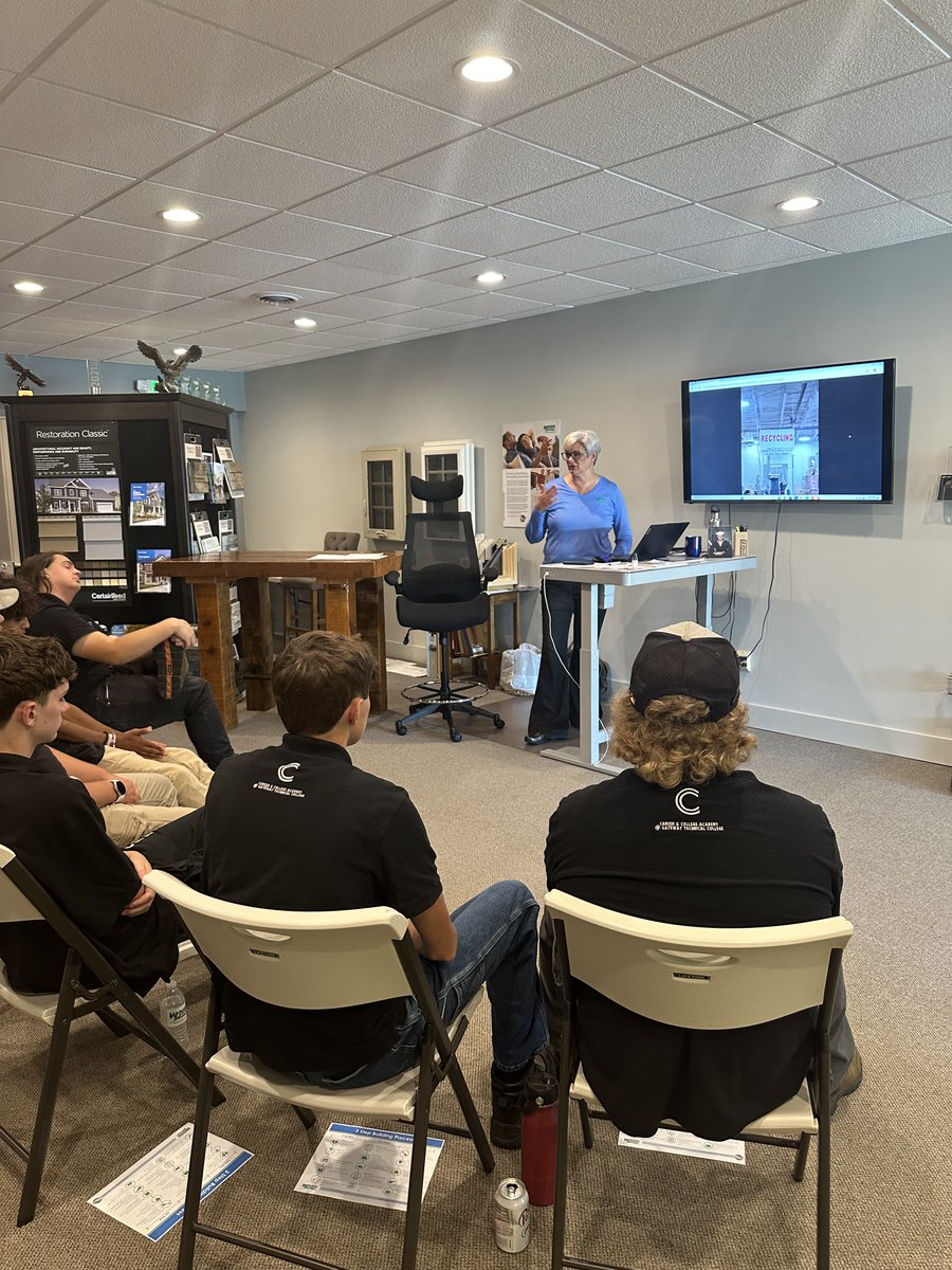 CcaGtc's tweet photo. The Elkhorn YouthBuild visited Wausau Homes to get a behind-the-scenes look at how custom homes are built from the ground up. We also got to explore amazing career opportunities. Thank you to Greg and Julia Ingersall for this great opportunity and inspiring our future builders! https://t.co/vITa4ynHVa